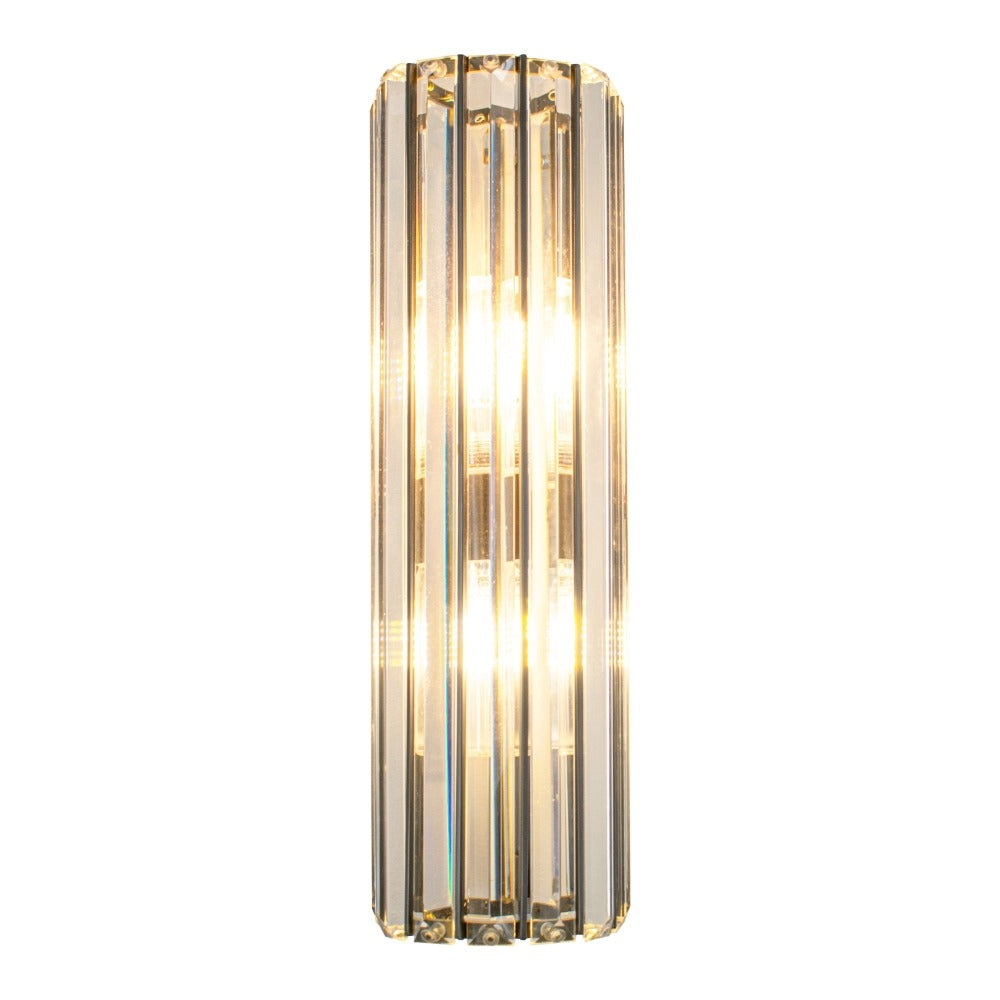 VORELLI® Torvane IP65 gunmetal crystal outdoor wall light