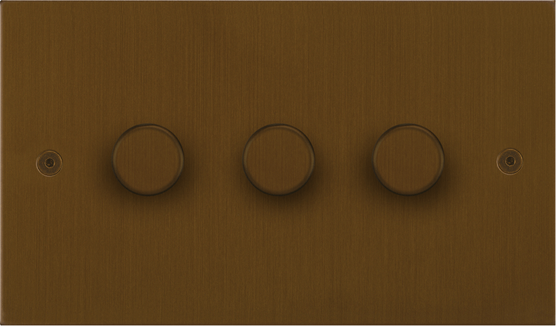 True Edge Dimmer Switch by VORELLI, luxury electrical accessory product image for luxury residential and hospitality specifications