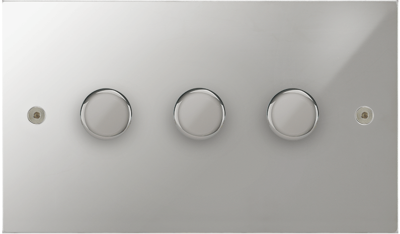 True Edge Dimmer Switch by VORELLI, luxury electrical accessory product image for luxury residential and hospitality specifications