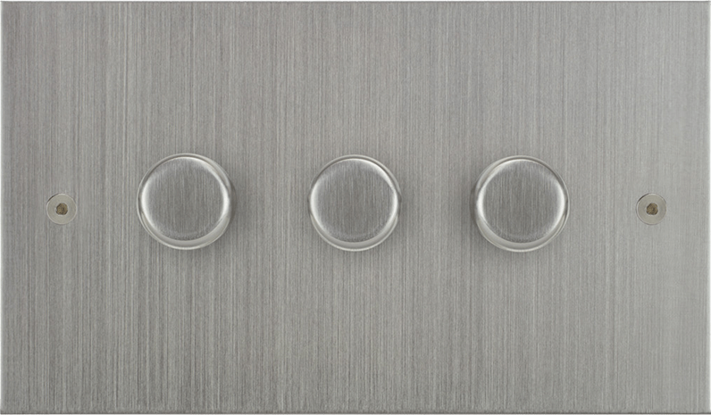 True Edge Dimmer Switch by VORELLI, luxury electrical accessory product image for luxury residential and hospitality specifications