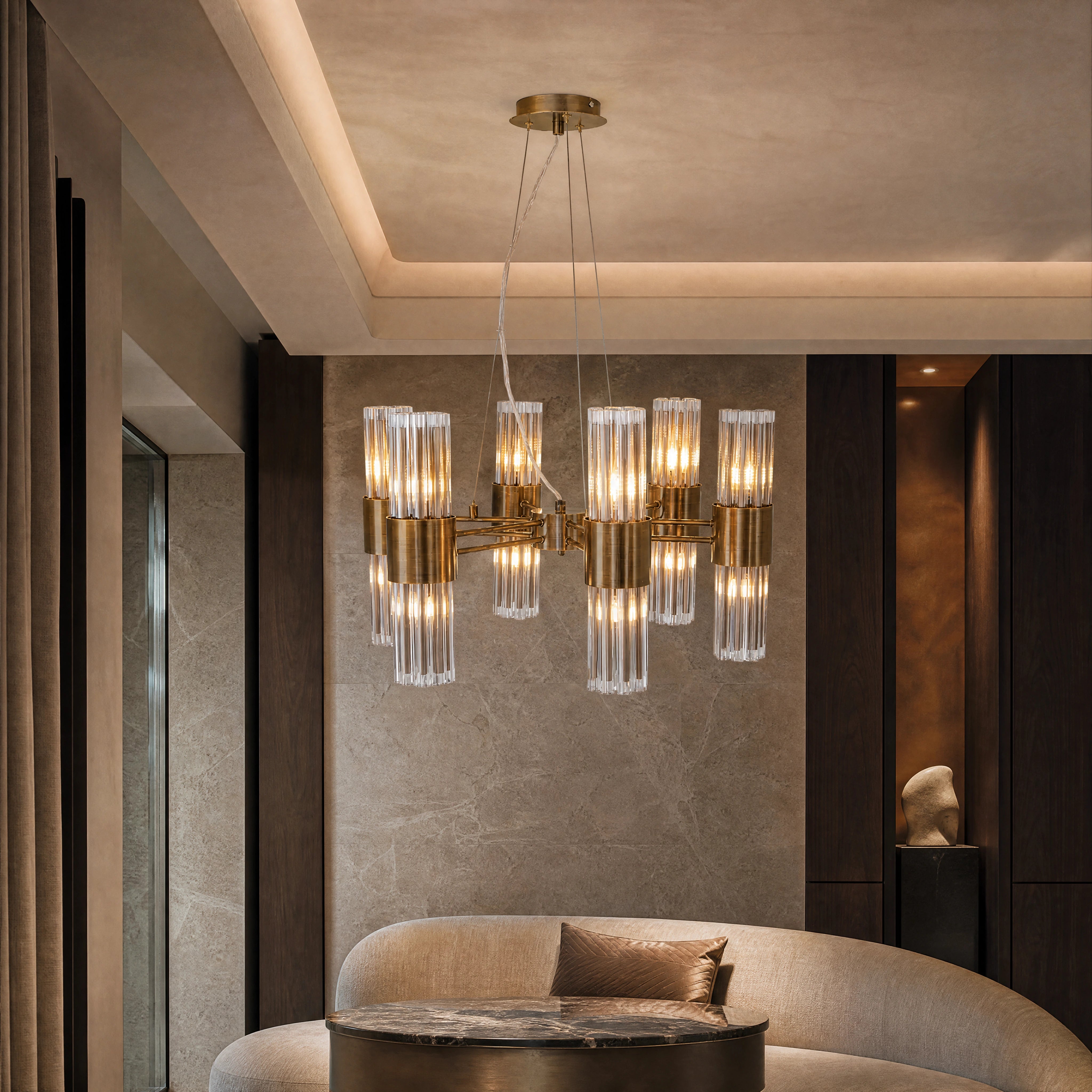 Victoria Circular Chandelier II luxury hospitality interior lifestyle image by VORELLI