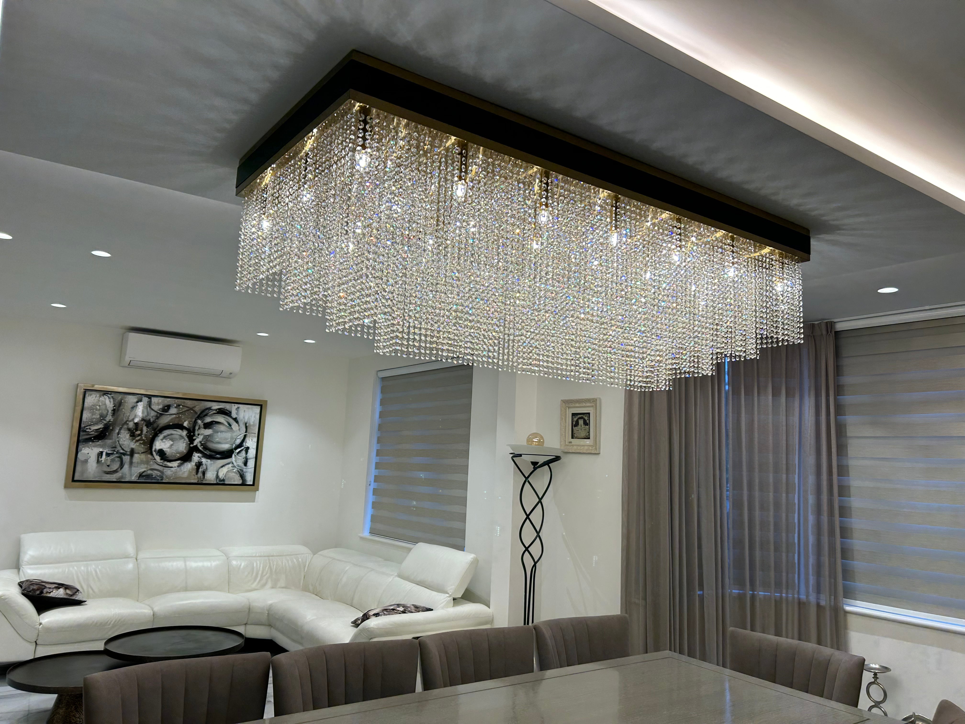 Westminster Rectangular Ceiling Light rectangular chandelier view 3