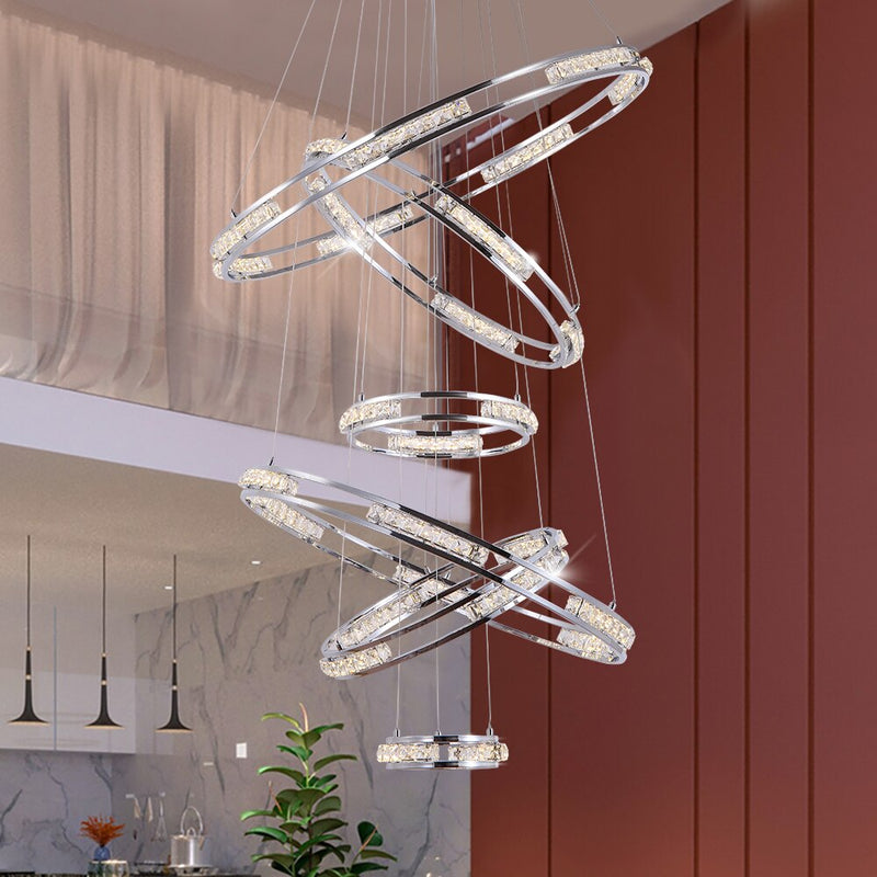 Vermacelli Ring Staircase Chandelier