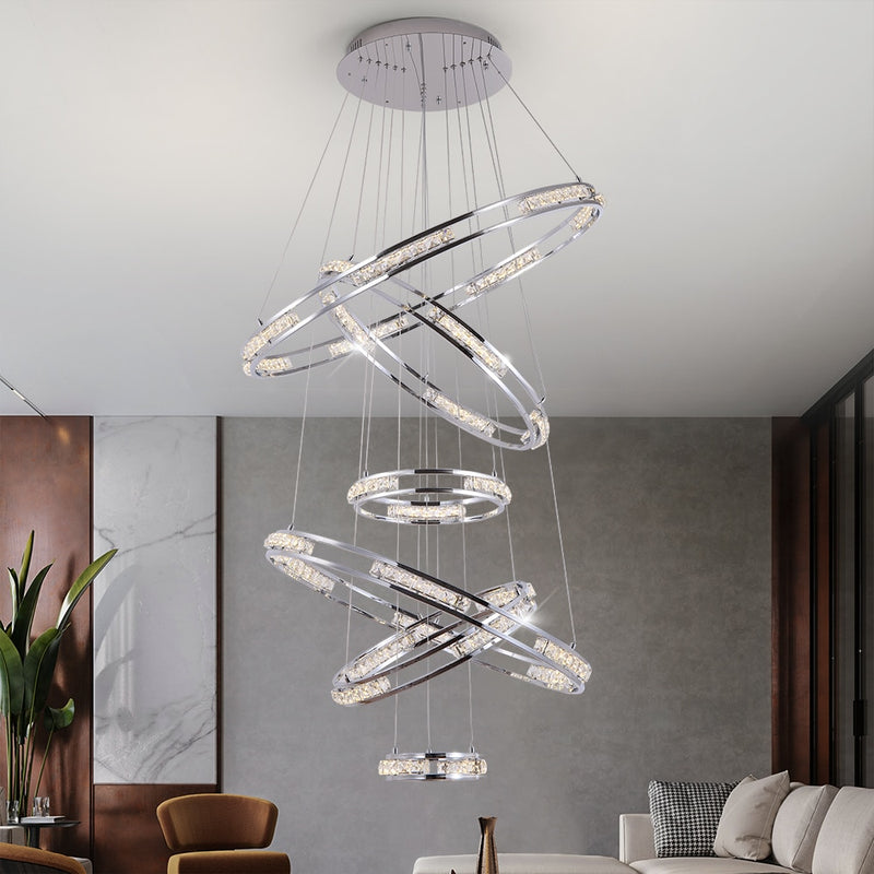 Vermacelli Ring Staircase Chandelier