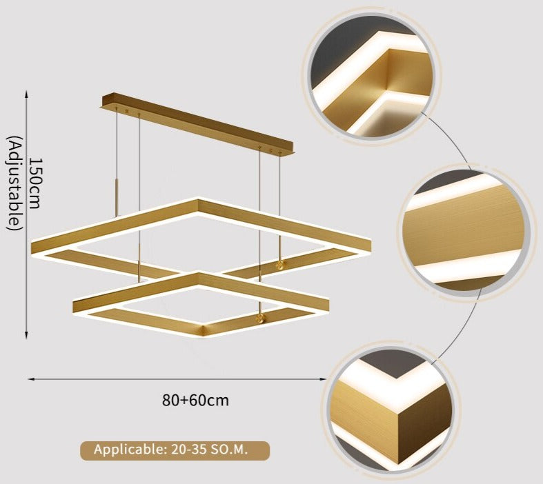 Verzanno Double Circular Chandelier