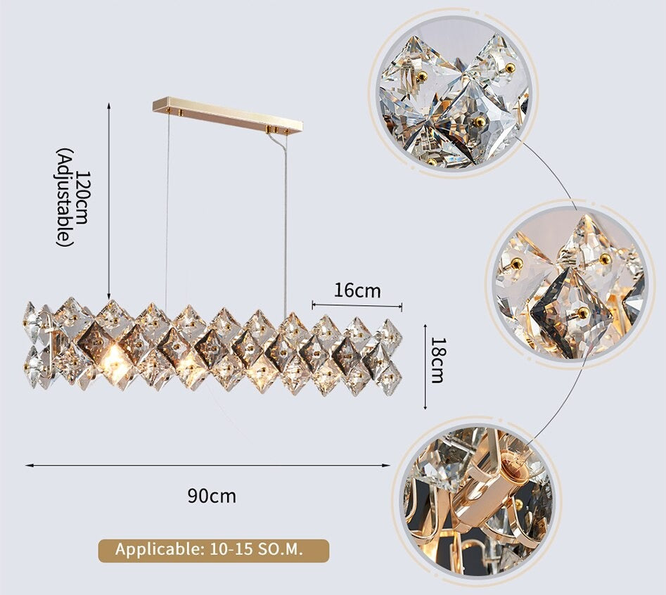 Thirlmere Rectangular Chandelier