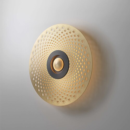 Piatto Series patterned disc wall light showcasing intricate decorative plate design