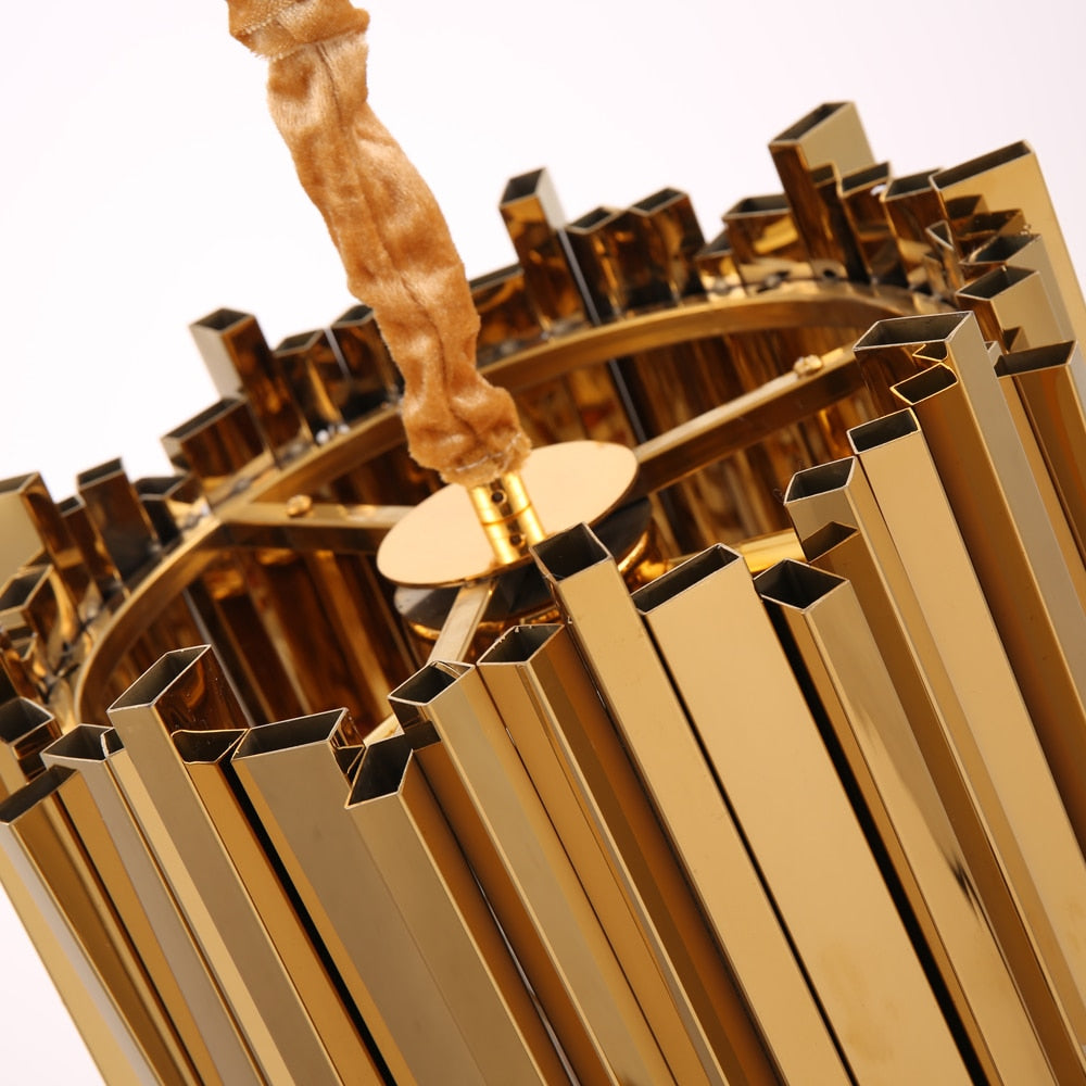 Boeotia Pendant installed in a luxury hallway featuring soft lighting and modern finishes.